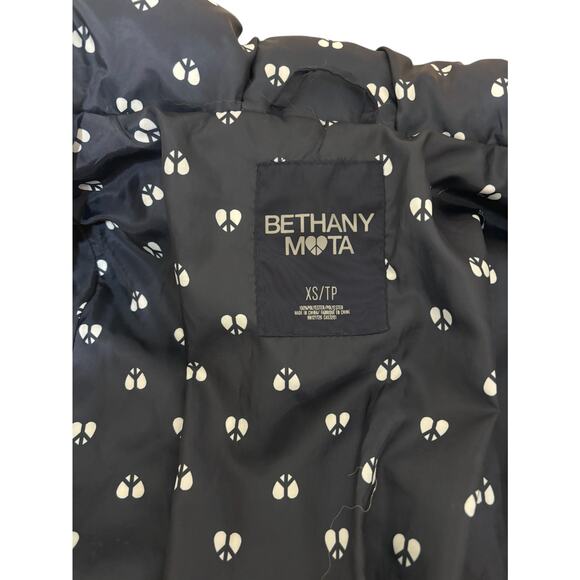 Bethany Mota Jacket Women‎ X Small Navy Hooded Puffer Full Zip Preppy Winter - Picture 4 of 5